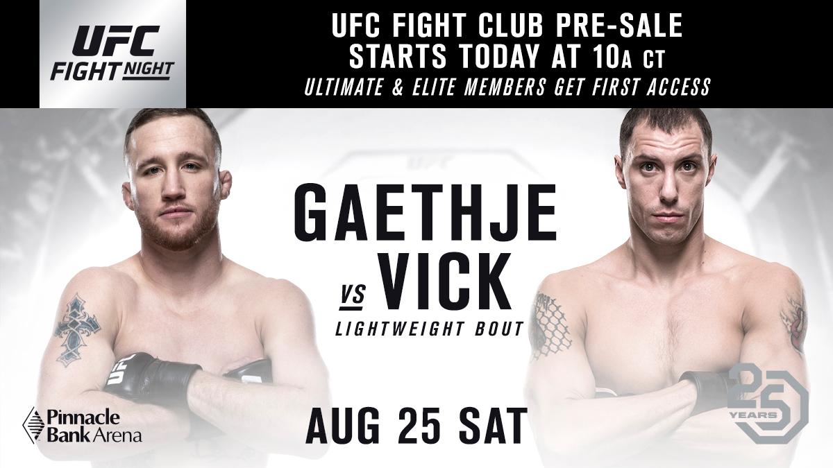James Vick och Justin Gaethje möts vid UFC Fight Night 135