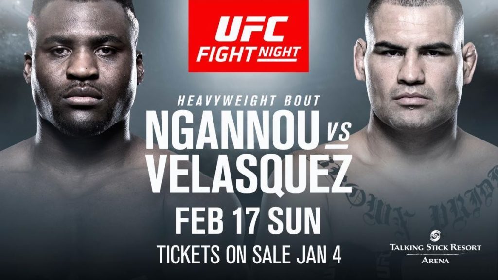 UFC Phoenix: Francis Ngannou vs. Cain Velasquez - Matchkort