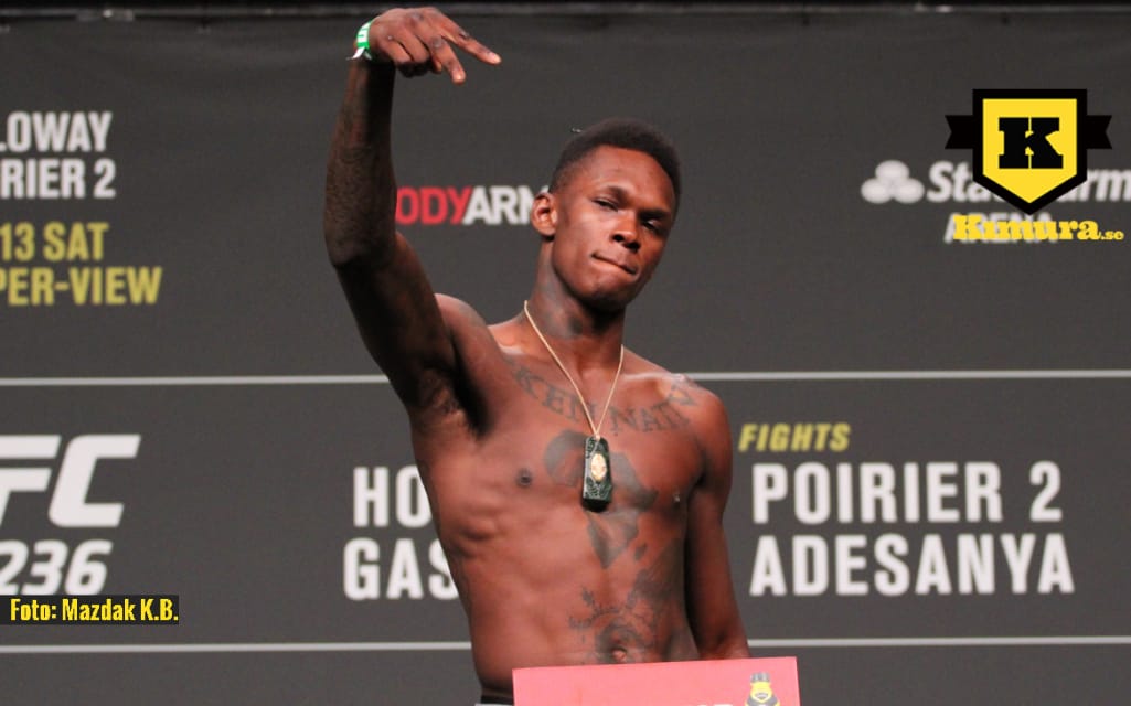 Israel Adesanya UFC-invägning