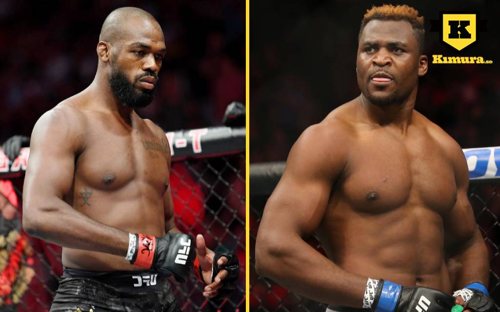 Jon Jones och Francis Ngannou