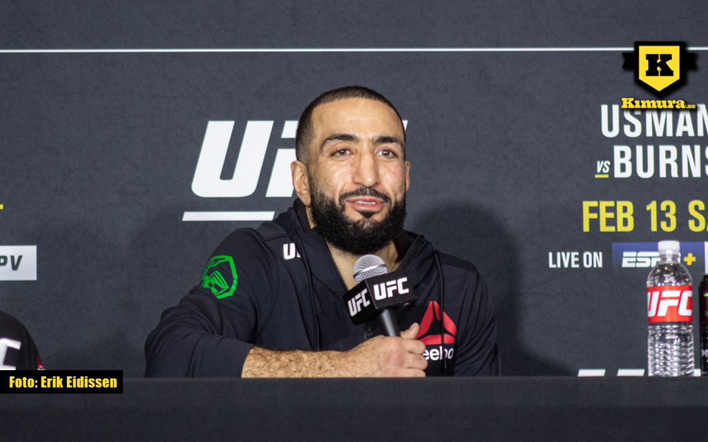 Belal Muhammad på UFC 258 Presskonferens