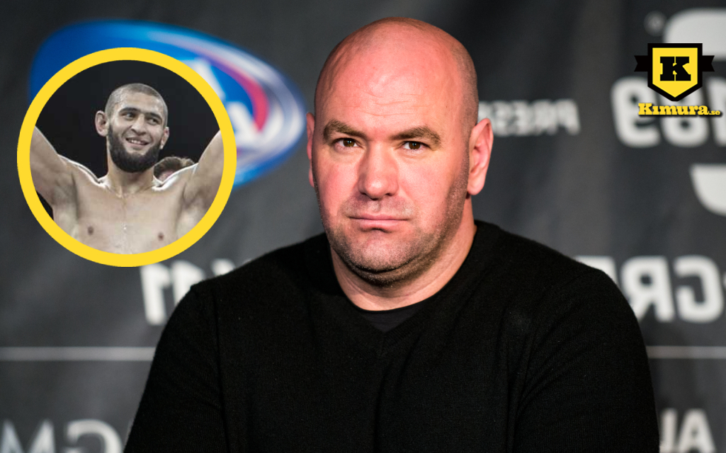 Dana White med Khamzat Chimaev i cirkel