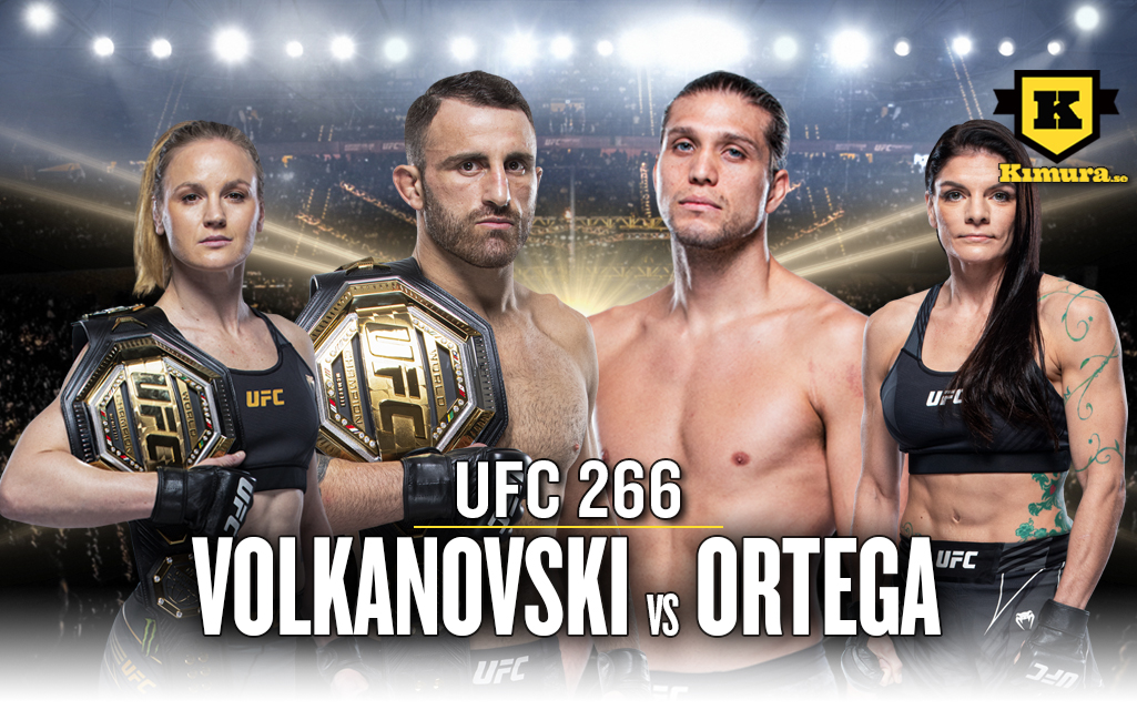 UFC 266 Volkanovski vs. Ortega Matchkort, sändningstider och info