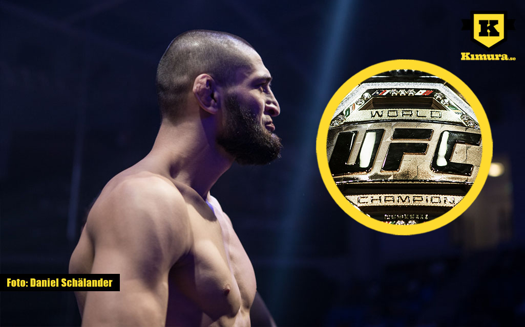 Khamzat Chimaev och UFC-bältet