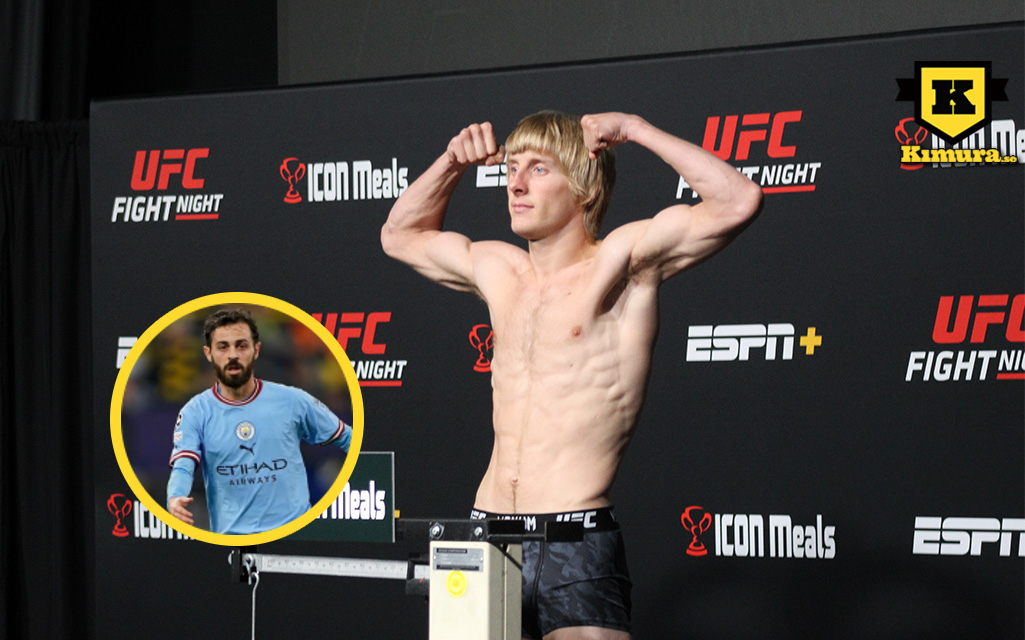 Paddy Pimblett och Bernardo Silva