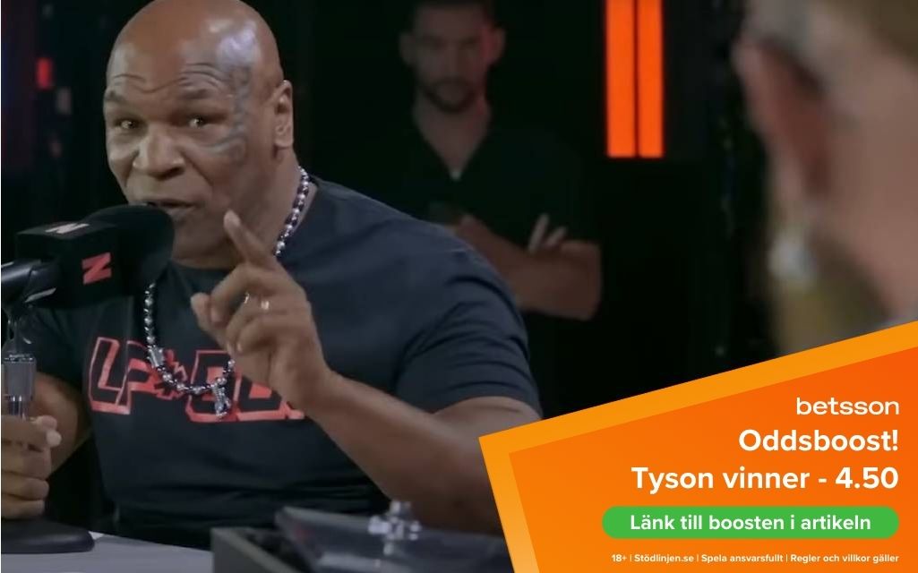 Mike Tyson, Jake Paul, Betsson oddsboost